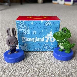 Kids Toy Figures Pack - Blue Base with Judy Hopps & Rex